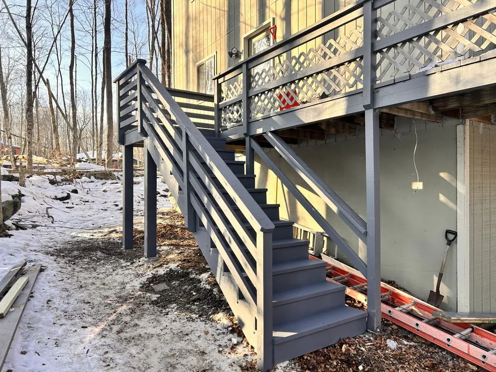 Local landscape installation in Hawley, PA by Roots and Canopy Solutions