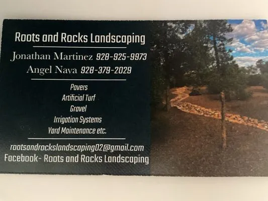 Roots and Rocks Landscaping Logo