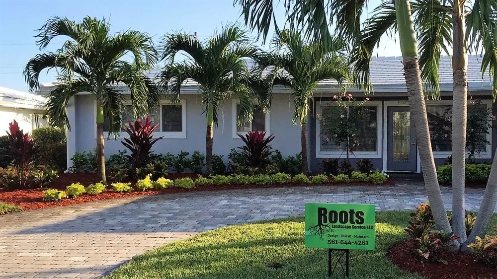Reliable lawn mowing service for residential properties in Palm Beach Gardens, FL by Roots Landscape Service