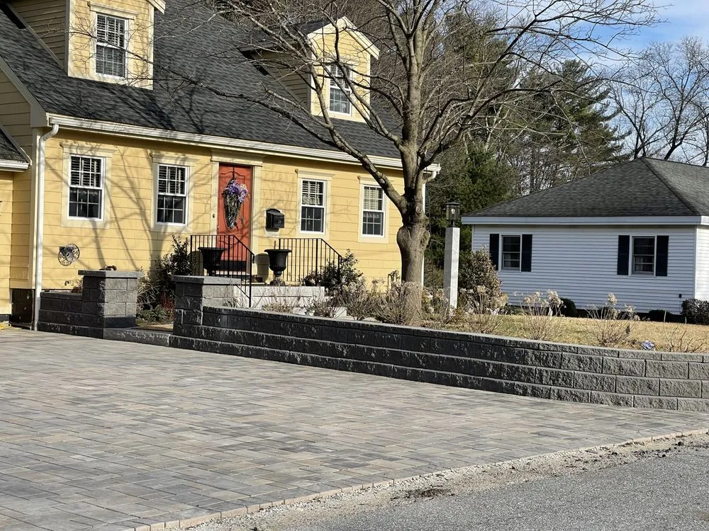 Professional landscape installation in Chelmsford, MA by Roots 'n Shoots