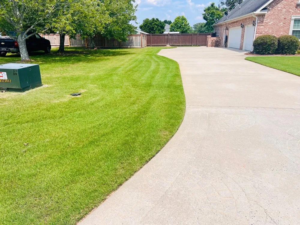 Professional landscape installation in Bonaire, GA by Roots Turf & Ornamental