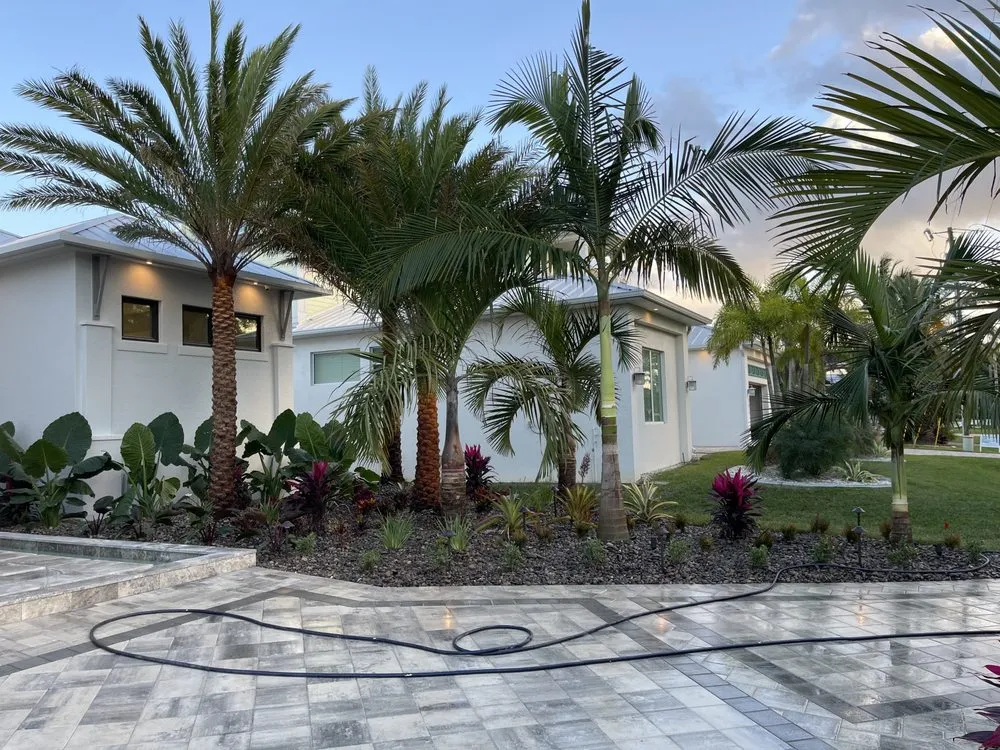 Professional landscape design for year-round maintenance in Cape Coral, FL by Rosado Landscape Design