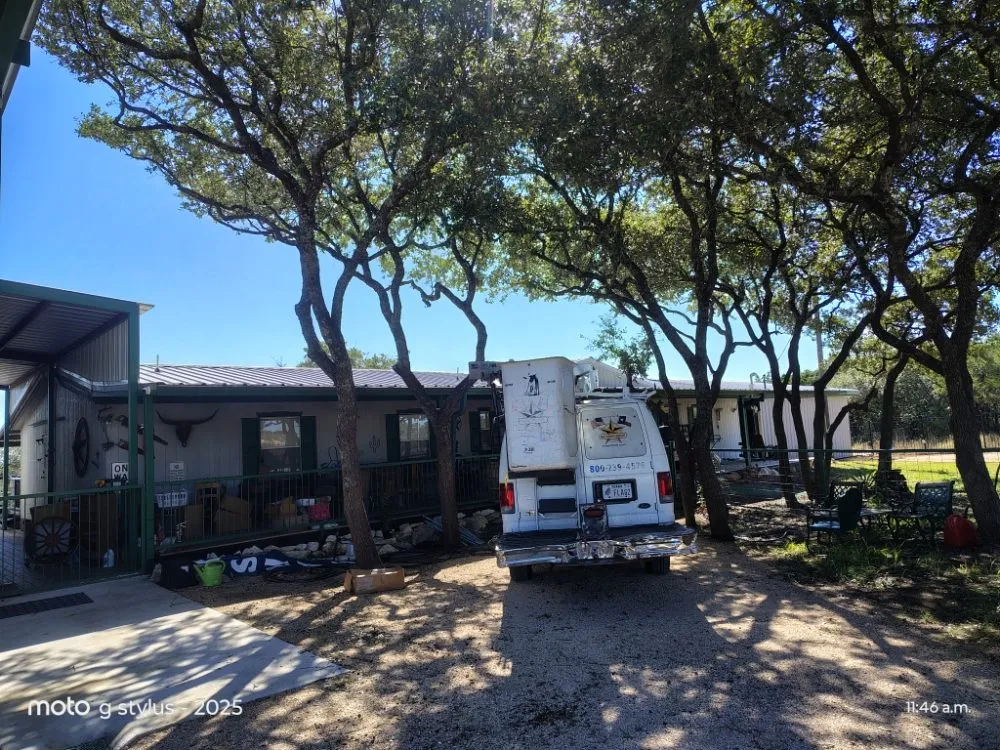 Affordable outdoor landscaping with custom design in Lago Vista, TX by Rosales Landscaping