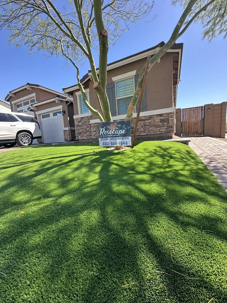 Reliable lawn care service for residential properties across Phoenix, AZ - Rosecape & Maintenance