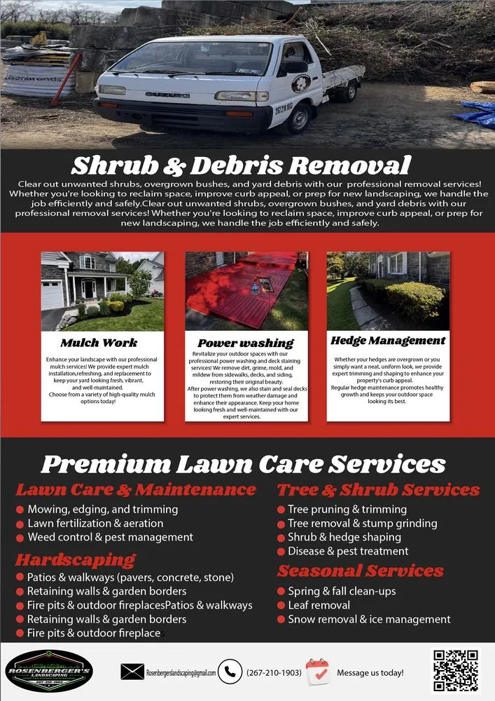 Custom landscape installation in Norwood, PA by Rosenberger Enterprises