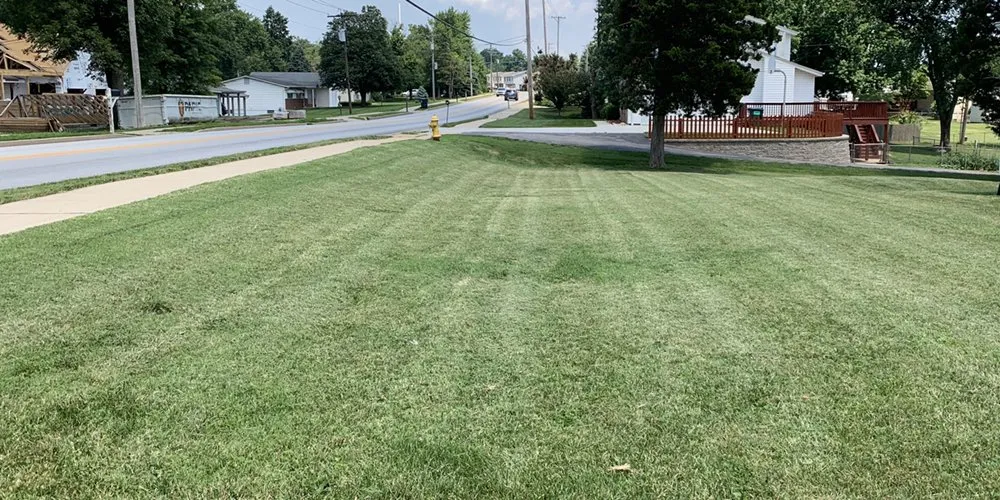 Affordable landscape installation in St. Peters, MO by Rosewood Landscape Designs