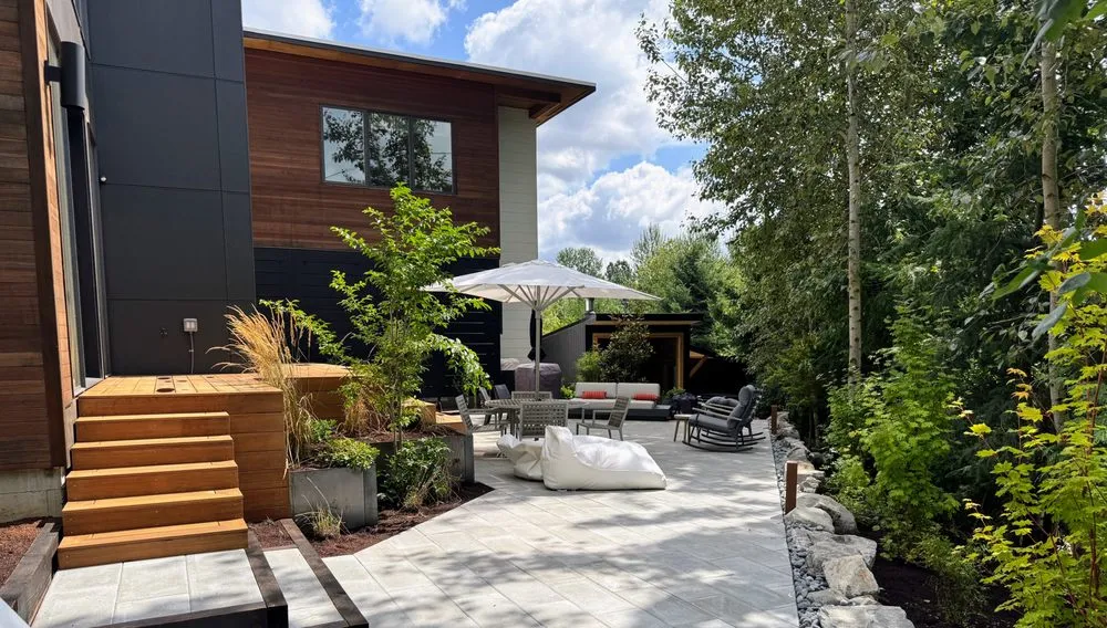 Expert yard cleanup service with custom design in Portland, OR by Ross NW Watergardens