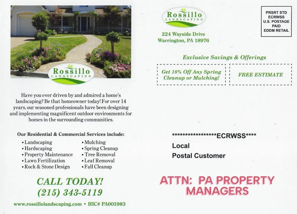 Affordable yard maintenance experts serving Warrington, PA - Rossillo Landscaping