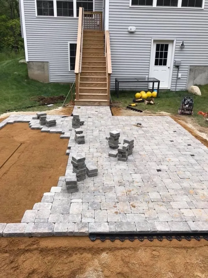 Affordable landscape design with custom design in Hampstead, NH by Rouleau's Landscaping