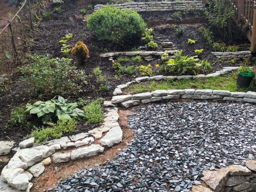 Custom landscape design for year-round maintenance across Cincinnati, OH - Round The Clock Handyman