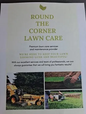 Round The Corner Lawn Care Logo