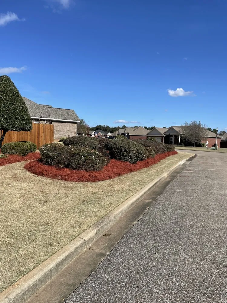 Custom residential landscaping with custom design across Montgomery, AL - Roundtree Lawncare and Pressure Washing