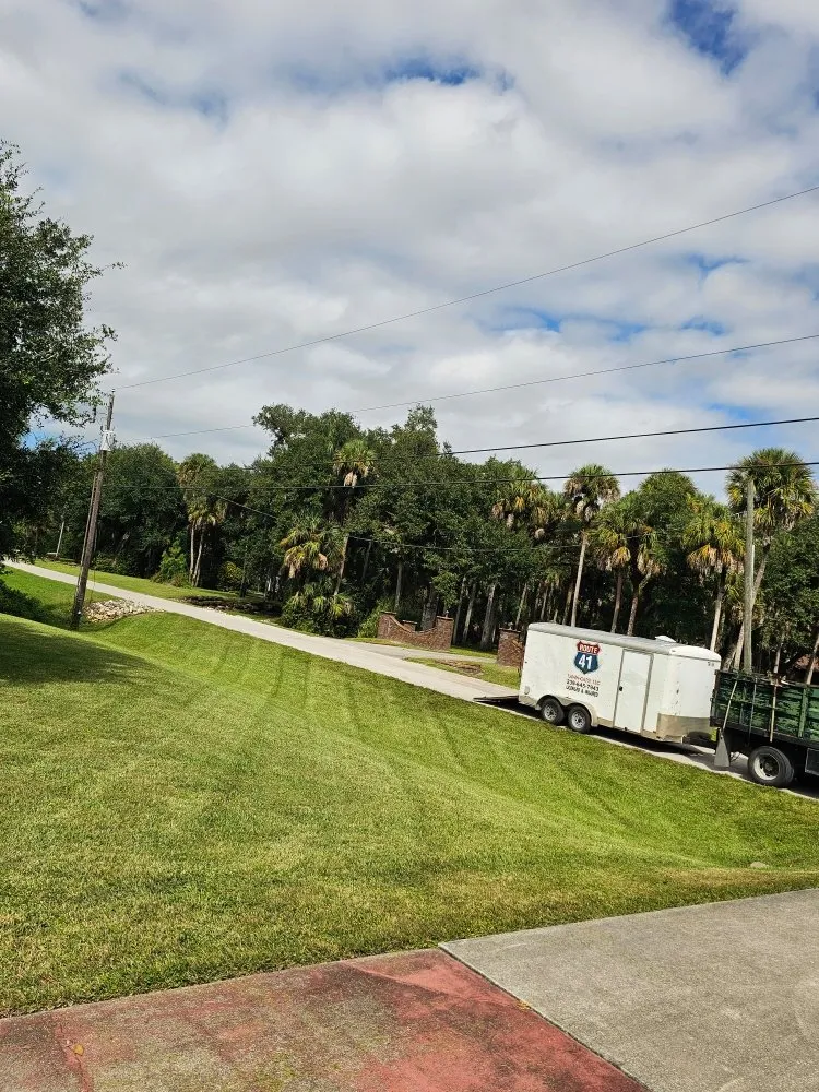 Custom landscape installation in Fort Myers, FL by Route 41 Lawn Care