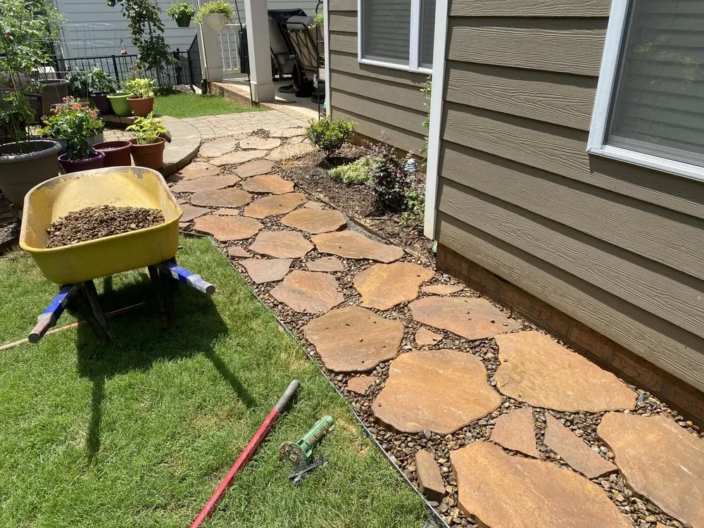 Top-rated yard cleanup service with custom design in Mooresville, NC by Rowan-Iredell Landscaping