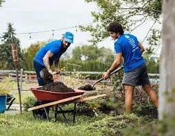 Professional garden landscaping in Nashville, AR by Rowdy Boys