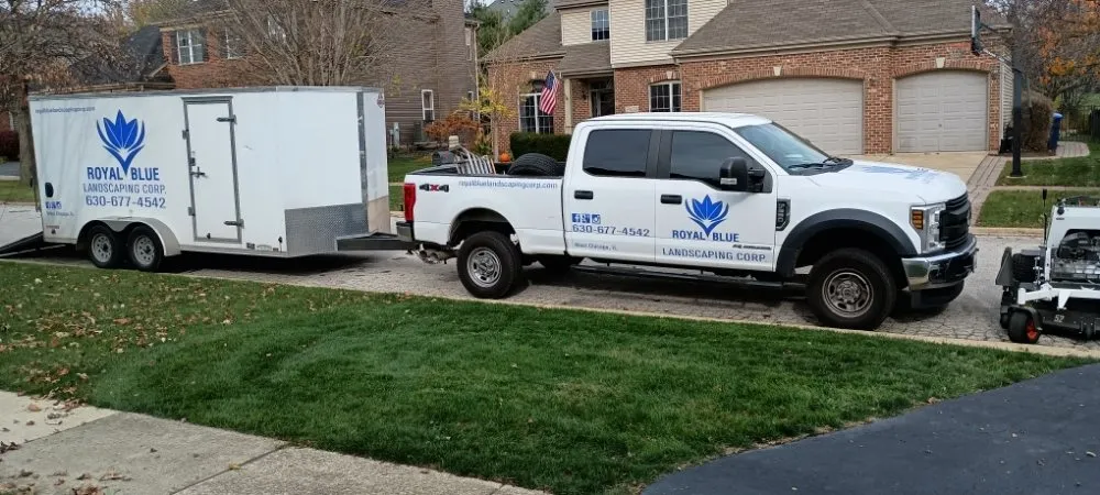 Local landscape installation in West Chicago, IL by Royal Blue Landscaping