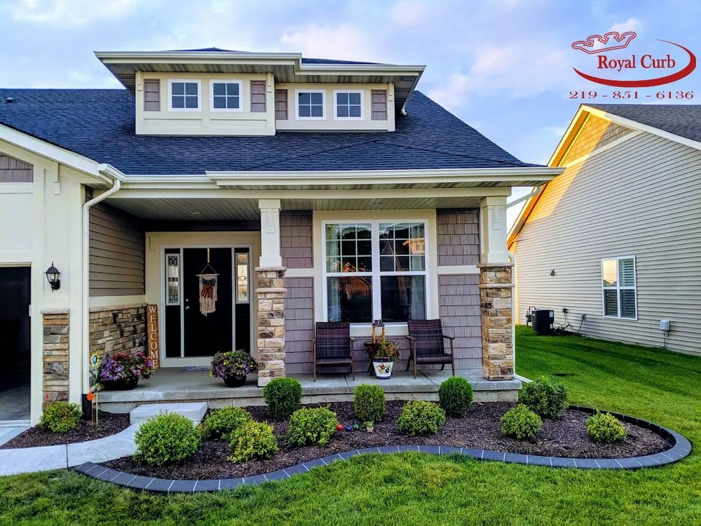 Professional landscape installation in La Porte, IN by Royal Curb