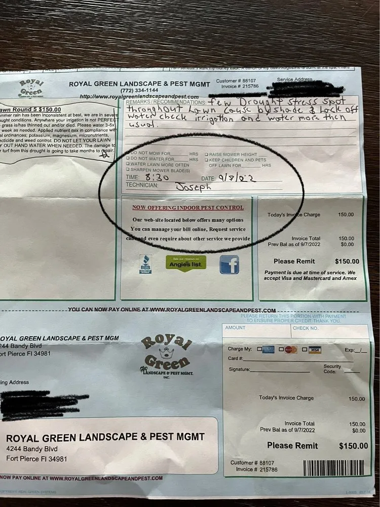 Custom residential landscaping in Fort Pierce, FL - Royal Green Landscape & Pest Mgmt