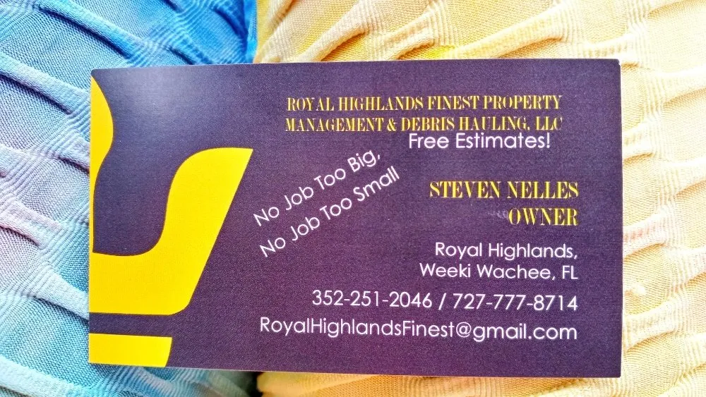 Local landscaping services for beautiful yards across Brooksville, FL - Royal Highlands Finest Property Management & Debri Hauling