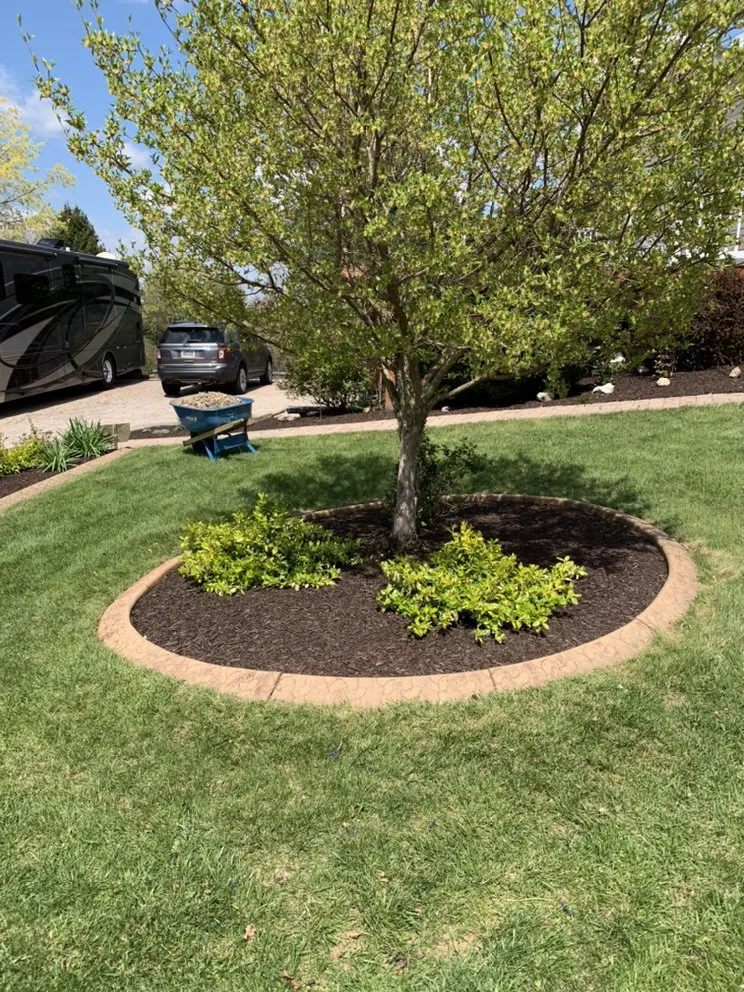 Custom garden landscaping in New Oxford, PA by Royal Lawns