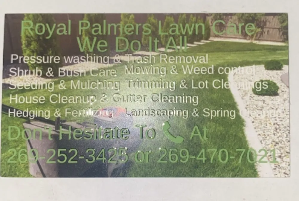Local landscaping services in Benton Harbor, MI - Royal Palmers Lawn Care Services