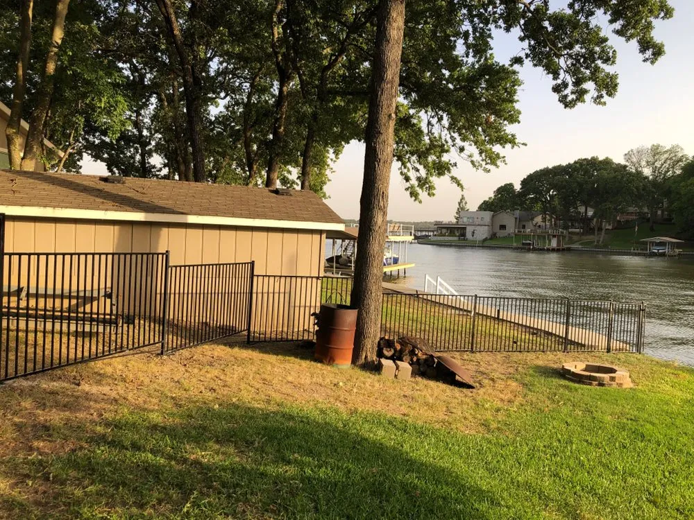 Custom residential landscaping in Forney, TX by Royal Welding And Construction