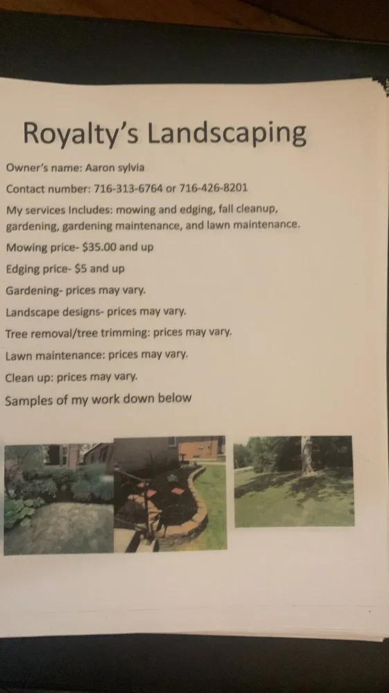 Affordable landscape design experts serving Buffalo, NY - Royalty’s Landscaping