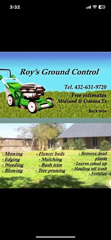 Expert yard maintenance in Midland, TX by Roy’s Ground Control