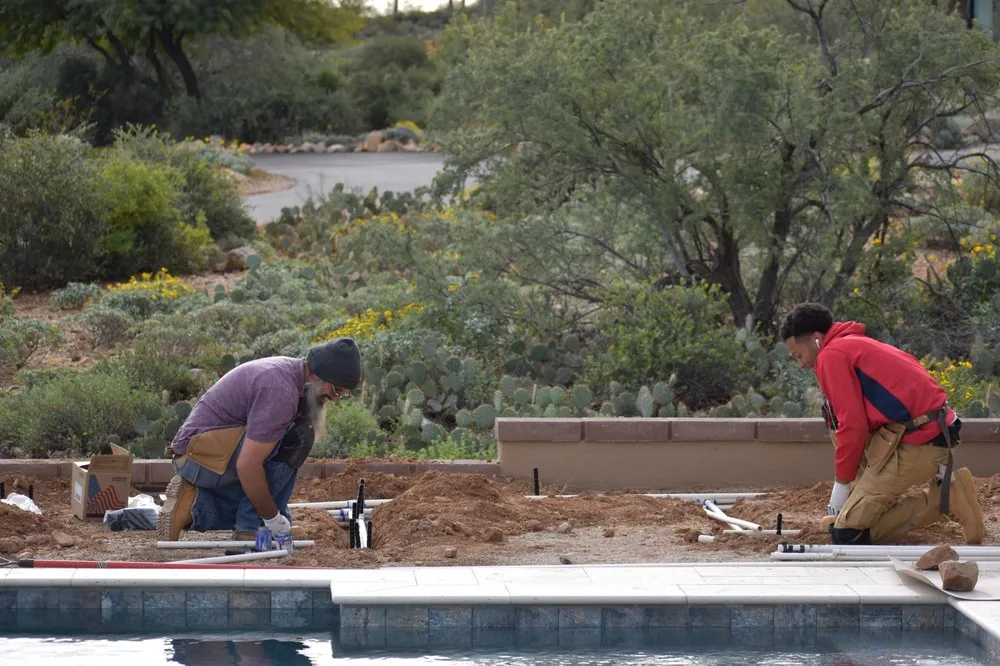 Local landscaping services for beautiful yards in Tucson, AZ by Rozet Landscape Design