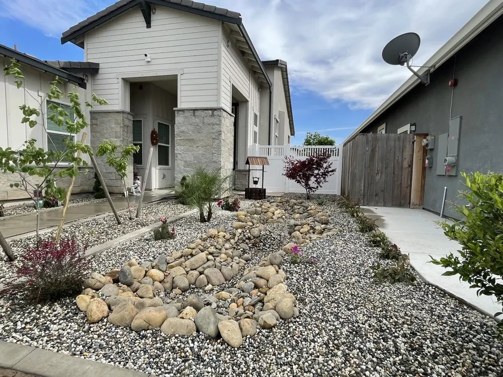 Reliable lawn mowing service with custom design across Turlock, CA - RP Jr. Landscaping