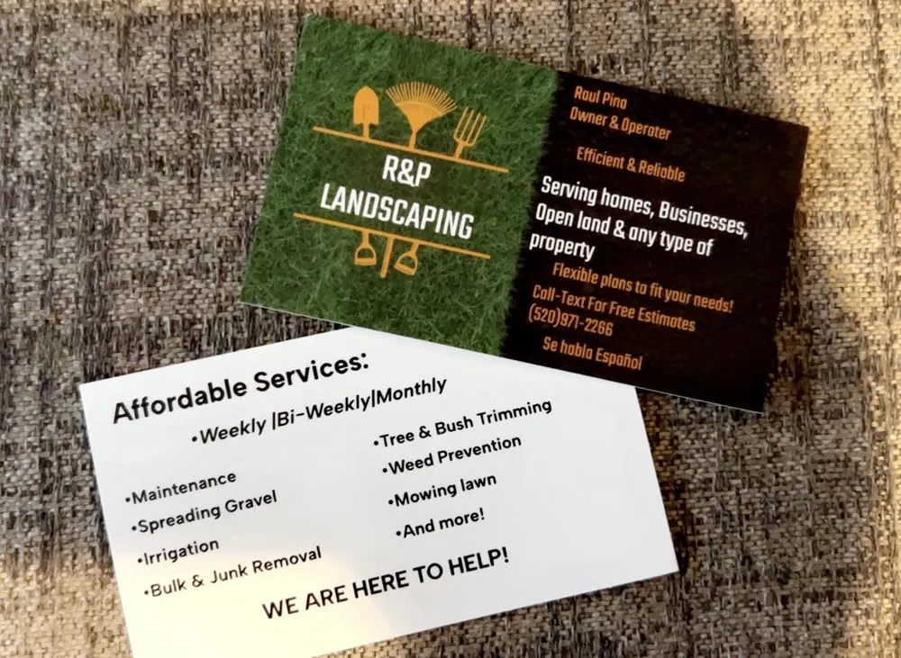 Professional garden landscaping in Tucson, AZ by R&P Landscaping