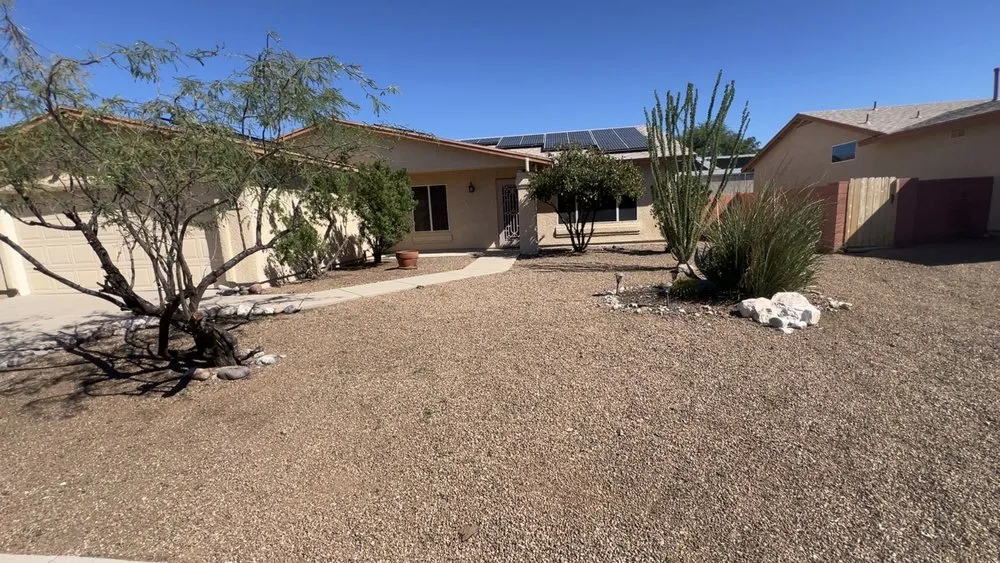 Professional yard cleanup service for homes in Tucson, AZ by R&P Landscaping
