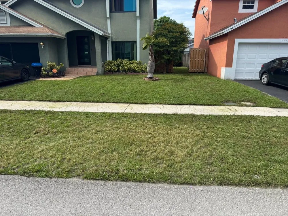 Affordable lawn care service for homes in Miami, FL by Rápalo Landscaping