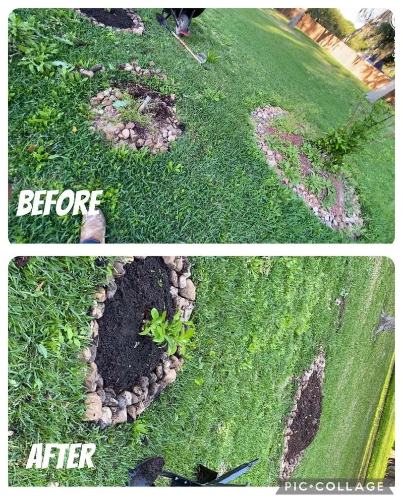Local landscape installation in Lake Jackson, TX by RPH Lawn Service