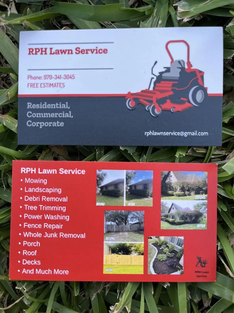 Professional lawn mowing service experts serving Lake Jackson, TX - RPH Lawn Service