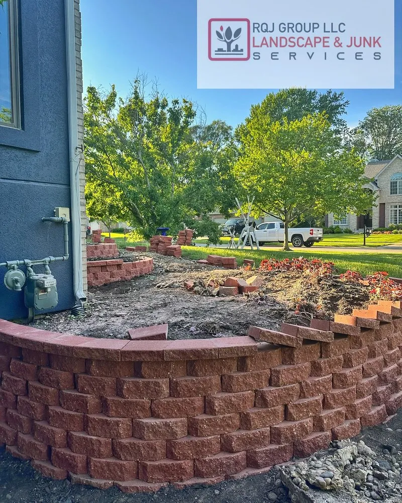 Expert residential landscaping with custom design in Woodridge, IL by RQJ Group Landscape and Junk Services