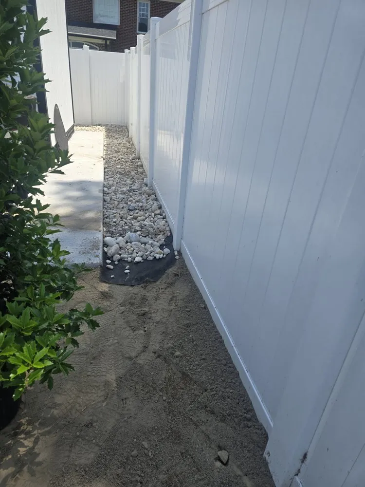 Custom outdoor landscaping for homes in Smithfield, NC by R&R Lawn Care Service