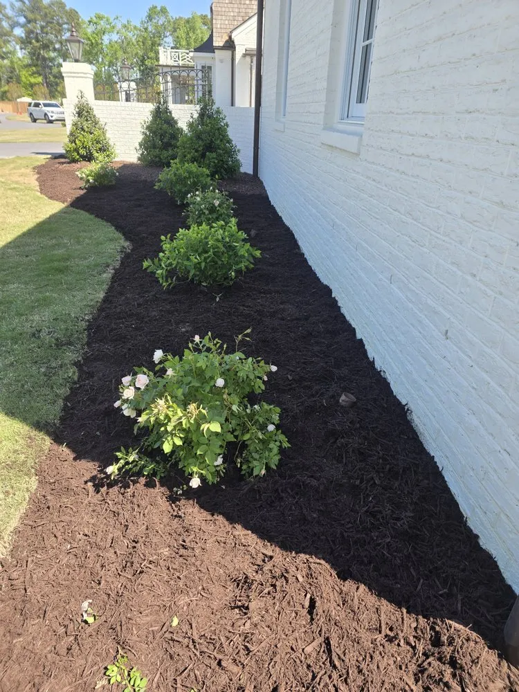 Professional landscape installation in Smithfield, NC by R&R Lawn Care Service