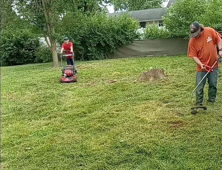 Custom landscape installation for year-round maintenance in Columbus, IN by R&R Mowing and Weed Eating