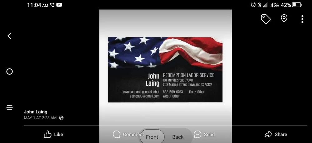 Professional yard cleanup service in Cleveland, TX - Rredemtion Labor Service