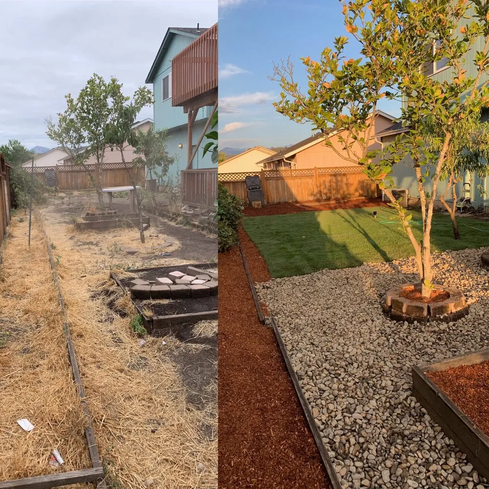 Custom garden landscaping for residential properties in Sutherlin, OR by RRM Solutions