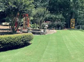 Custom garden landscaping for beautiful yards across Mableton, GA - R&S Flores Lawn Care