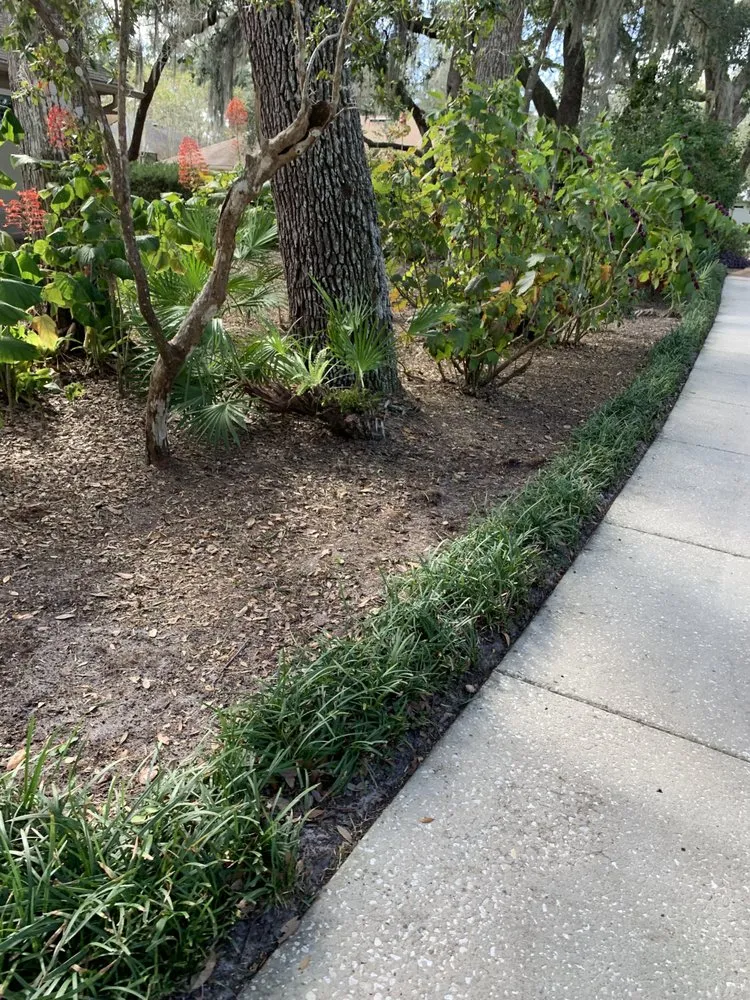 Custom landscape installation with custom design in De Leon Springs, FL by RSA Landscaping and Irrigation services