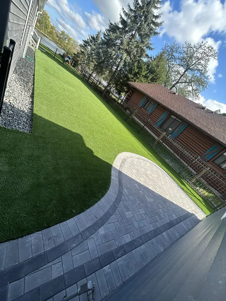 Custom landscape design in Rolling Meadows, IL by RSA Turf Installations