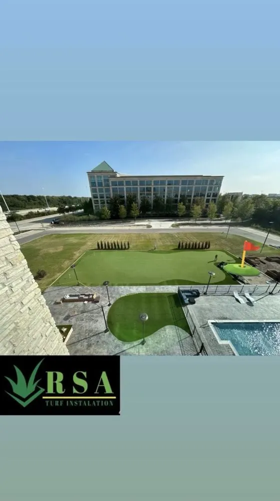 Custom garden landscaping in Rolling Meadows, IL by RSA Turf Installations