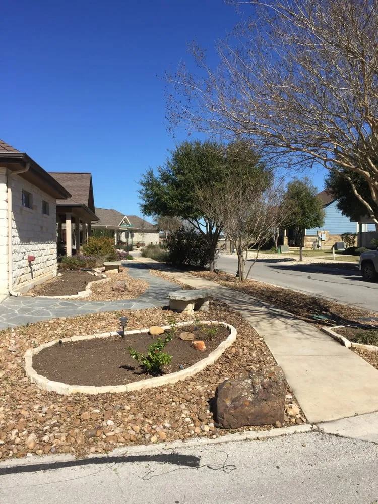 Expert lawn mowing service with custom design in New Braunfels, TX by RTL Services