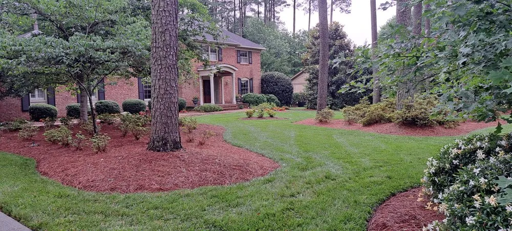 Expert outdoor landscaping with custom design in Wendell, NC by Ruben's Lawn Care