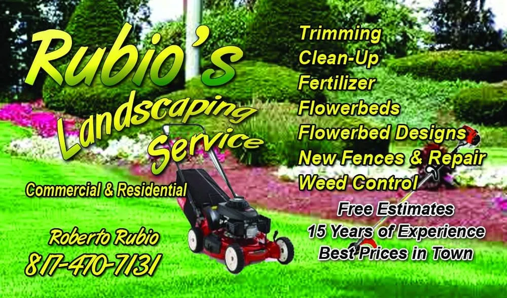 Professional garden landscaping in Arlington, TX by Rubios Trees & Landscaping