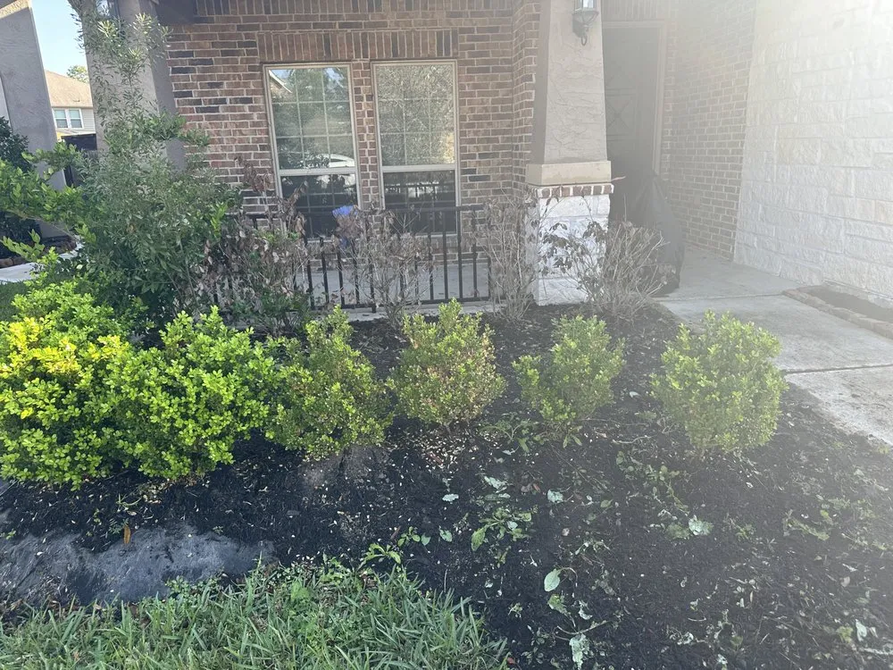 Custom lawn care service for residential properties in Katy, TX by Ruff Dawgz Landscaping