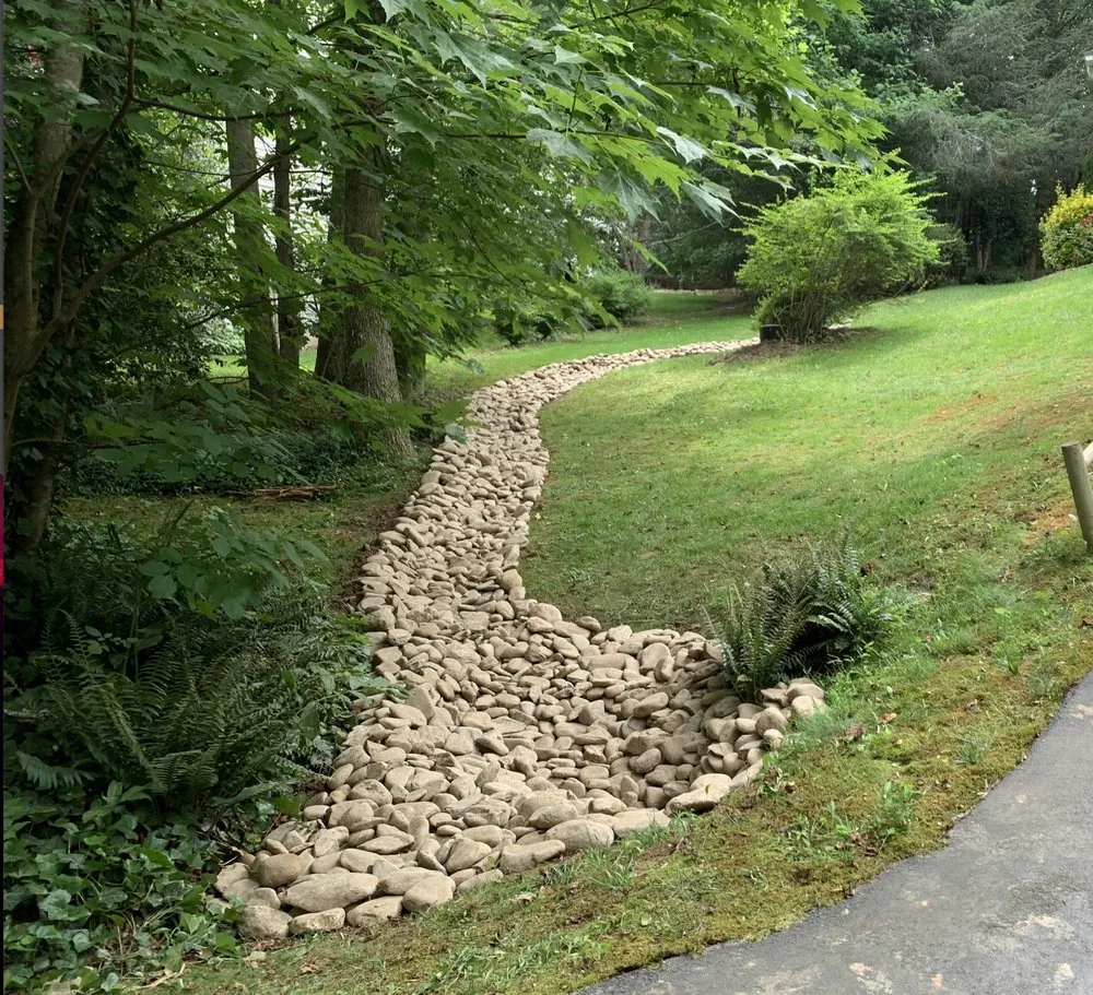 Custom garden landscaping in Asheville, NC by Rugged Rock Landscaping